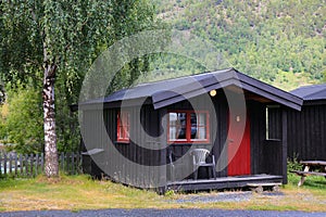 Norway camping cottage hytte photo