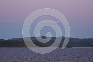 Norway coast landscape by night view 1