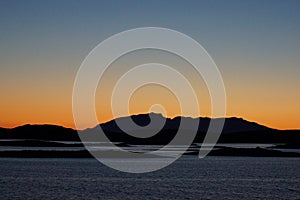 Norway coast landscape by night view 9