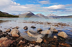 Norway fjord at spring