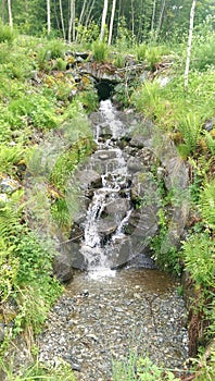 Norway fjords waterfall