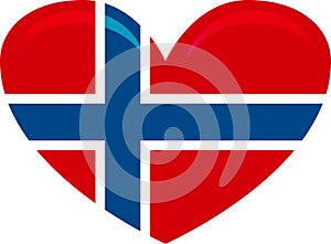 Norway flag, official colors and proportion correctly. National Norway flag