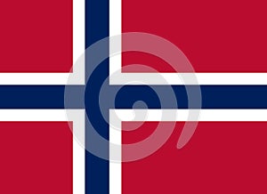 Norway flag. Official proportion. Correct colors. Vector
