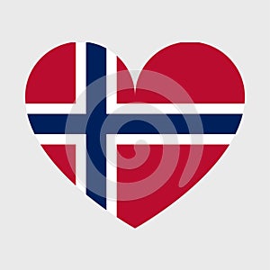 Norway flag vector icon