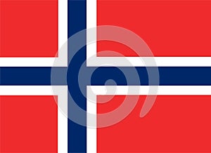 Norway flag vector.Illustration of Norway flag