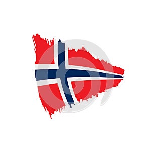 Norway flag, vector illustration