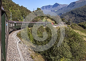 Norway - Flom railway, from station Flom to station Myrdal