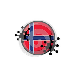 Norway hit by Coronavirus. Covid-19 impact nationwide.