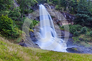 Norway, Hordaland county. Famous Steinsdalsfossen waterfall. Scandinavian nature