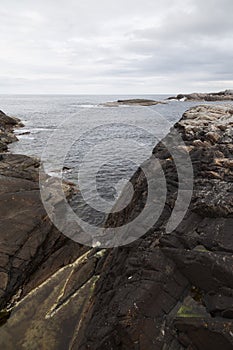 Norway island Averoy Nordic landscape North autumn picture