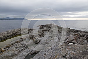 Norway island Averoy Nordic landscape North autumn picture