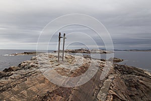 Norway island Averoy Nordic landscape North autumn picture