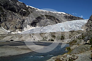 Norway, Jostedalen, Nigards Glacier