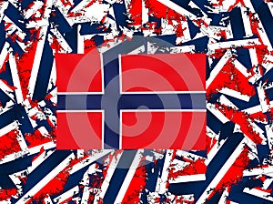 Norway, land and the flag