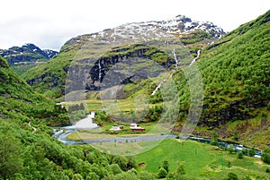 Norway landscape Flam railway photo