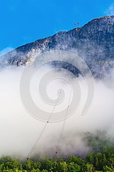 Norway, Loen Skylift above the Nordfjord