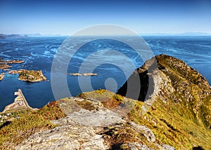 Norway, Lofoten Islands, Coast Landscape Mountains Fjords