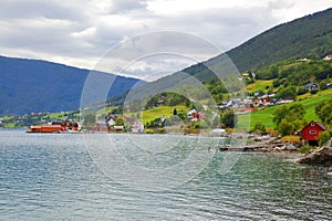 Norway Lustrafjorden fiord landscape photo