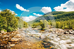 Norway Nature Cold Water Mountain River