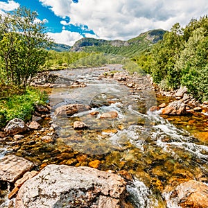 Norway Nature Cold Water Mountain River