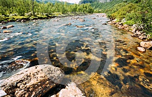 Norway Nature Cold Water Mountain River