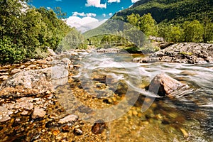 Norway Nature Cold Water Mountain River