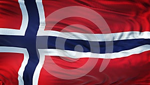 NORWAY Realistic Waving Flag Background