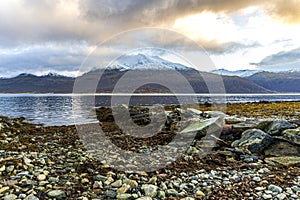 Norway rocky beach