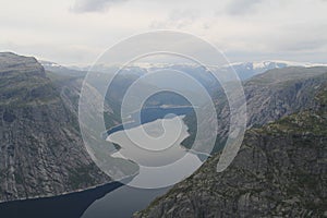 Norway Summer tourism Mountains Trolltunga