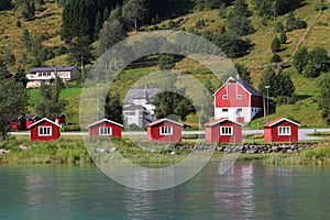 Norway summer view - Olden in Sogn og Fjordane photo