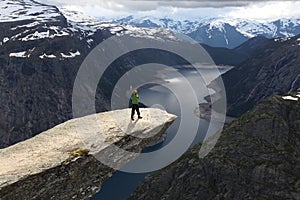 Norway Trolltunga tourist