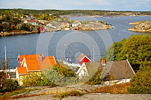 Norway, vilage by fjord Kragero, Portor photo