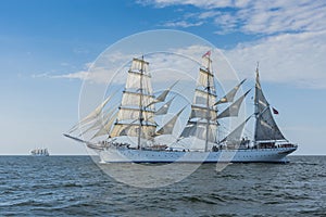 Norwegian barque Statsraad Lehmkuhl under sail