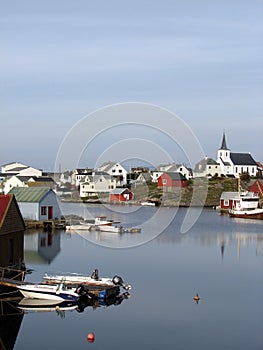Norwegian coastal village