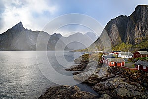 Norwegian Fishing village, Hamnoy island, Reine, Lofoten, Norway