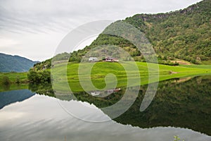 Norwegian fjord landscape photo