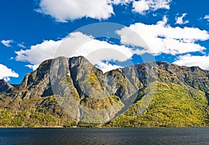 Norwegian Fjord: Mountains and sky