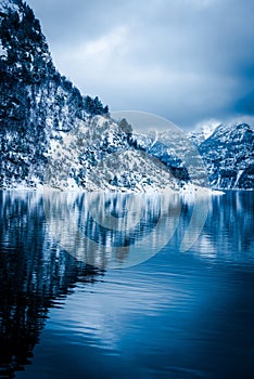 Norwegian Fjords in winter photo