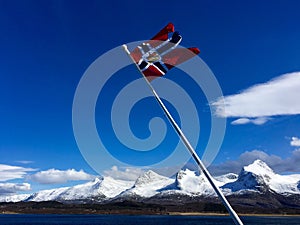 The Norwegian flag