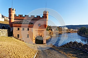 Norwegian hydroelectric power plant over Tinnelva