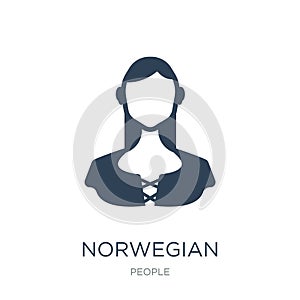 norwegian icon in trendy design style. norwegian icon isolated on white background. norwegian vector icon simple and modern flat