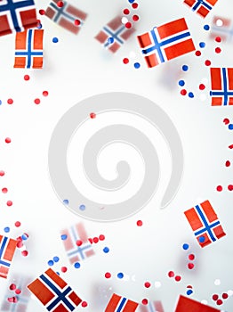 Norwegian independence day, Constitution day, may 17. holiday of freedom, victory and memory. concept of patriotism and faith.