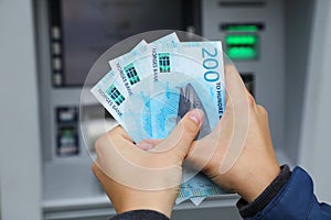 Norwegian krone banknotes photo