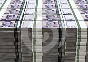 Norwegian Krone Notes Bundles Stack photo