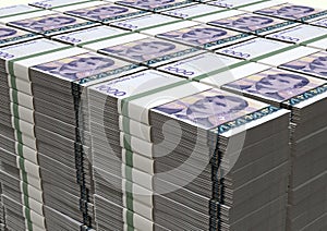 Norwegian Krone Notes Bundles Stack photo