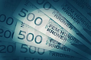 Norwegian Krones Closeup