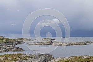 Norwegian landscape on the Atlantic road