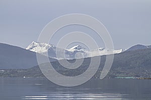 Norwegian landscape on the Atlantic road