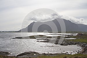 Norwegian landscape on the Atlantic road