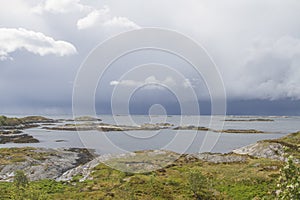 Norwegian landscape on the Atlantic road